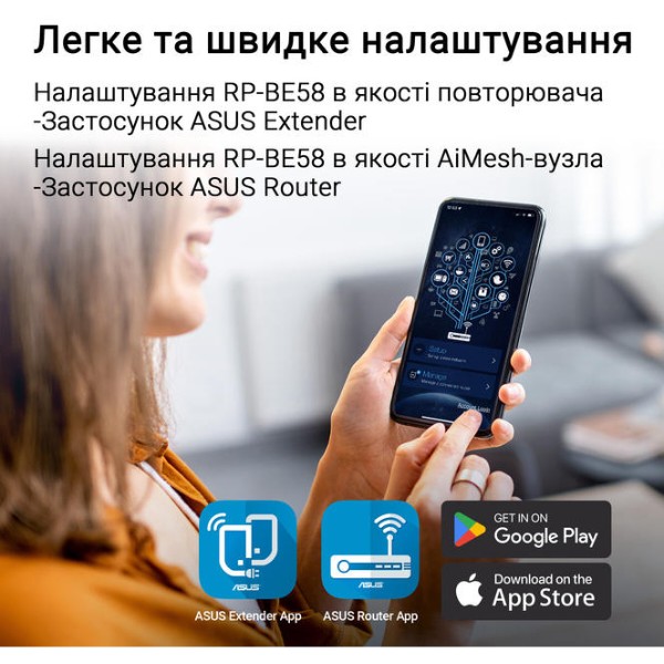 Фото - Усилитель беспроводного сигнала Asus RP-BE58