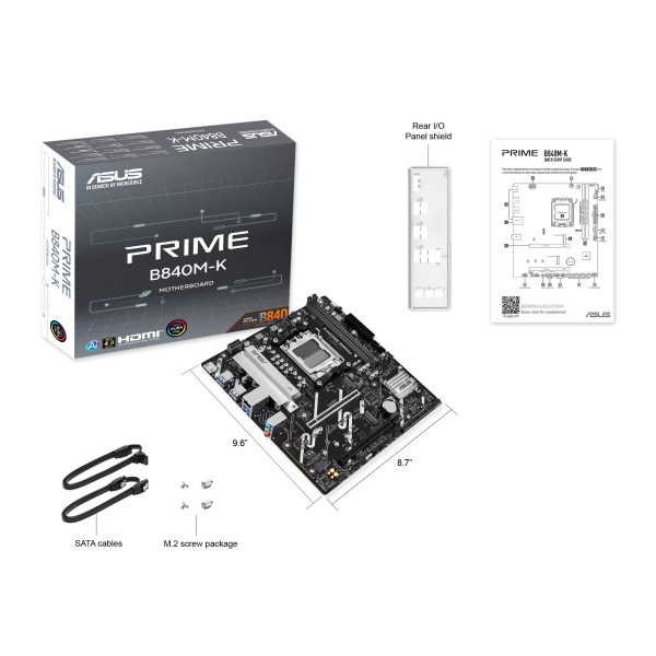 Фото - Материнська плата Asus PRIME B840M-K DDR5