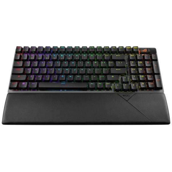 Фото - Клавіатура бездротова ігрова Asus ROG Strix Scope II, 96key, NX Snow, USB-A/WL/BT, EN/UK, RGB Black (90MP037A-BKMA00)