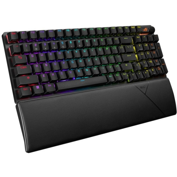 Фото - Клавіатура бездротова ігрова Asus ROG Strix Scope II, 96key, NX Snow, USB-A/WL/BT, EN/UK, RGB Black (90MP037A-BKMA00)