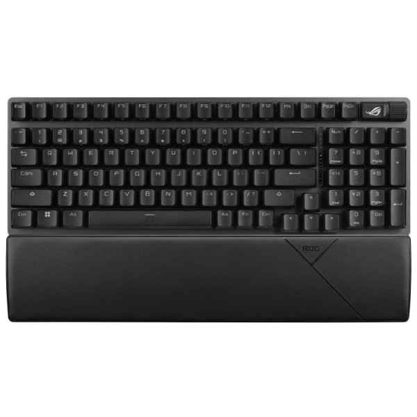 Фото - Клавіатура бездротова ігрова Asus ROG Strix Scope II, 96key, NX Snow, USB-A/WL/BT, EN/UK, RGB Black (90MP037A-BKMA00)