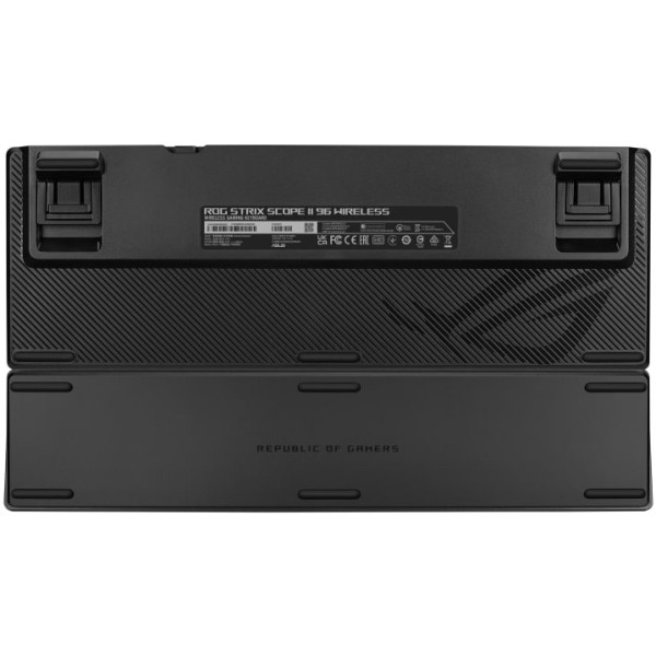 Фото - Клавіатура бездротова ігрова Asus ROG Strix Scope II, 96key, NX Snow, USB-A/WL/BT, EN/UK, RGB Black (90MP037A-BKMA00)