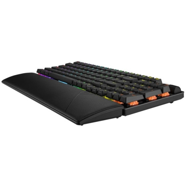 Фото - Клавіатура бездротова ігрова Asus ROG Strix Scope II, 96key, NX Snow, USB-A/WL/BT, EN/UK, RGB Black (90MP037A-BKMA00)