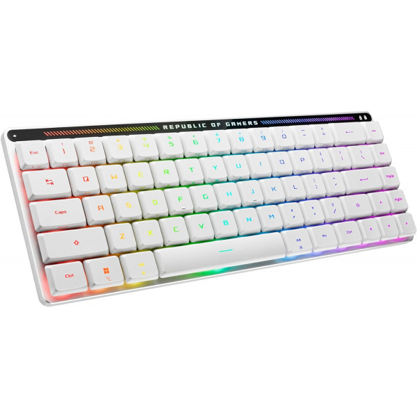 Фото - Клавиатура беспроводная игровая Asus ROG Falchion RX Low Profile Red Switch USB-A/WL/BT EN/UK RGB White (90MP03EC-BKMA10)