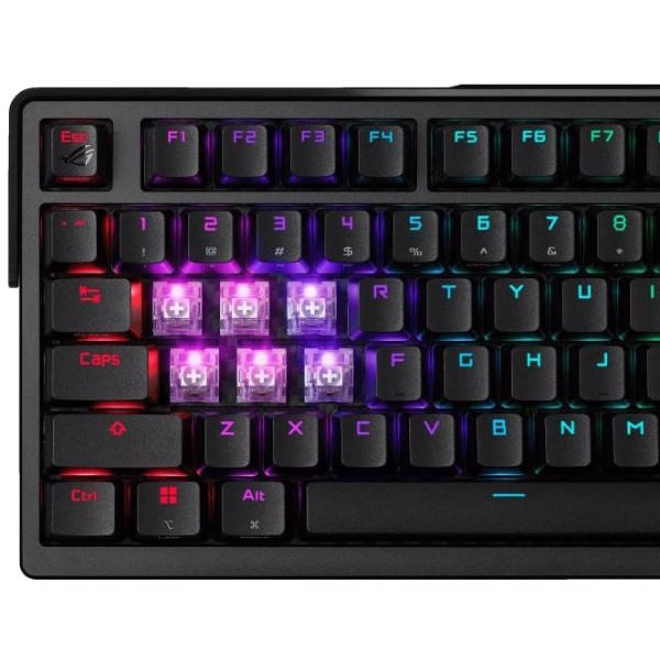 Фото - Клавіатура бездротова ігрова Asus ROG Azoth Extreme NX Snow Eng Wireless/Bluetooth/USB Black (90MP03MA-BKUA01)