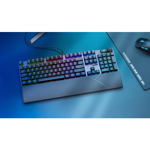 Фото - Клавіатура дротова ігрова Asus ROG Strix Scope II X Black (90MP03XG-BKMA00)