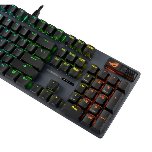 Фото - Клавіатура дротова ігрова Asus ROG Strix Scope II X Black (90MP03XG-BKMA00)