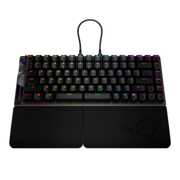 Фото - Клавиатура беспроводная игровая Asus ROG Falcata split 83key Magnetic Switch USB-A/WL/BT EN RGB Black