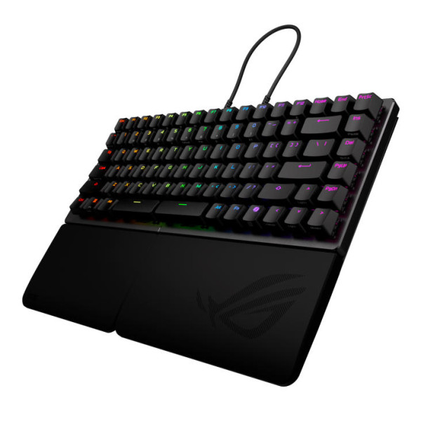 Фото - Клавиатура беспроводная игровая Asus ROG Falcata split 83key Magnetic Switch USB-A/WL/BT EN RGB Black