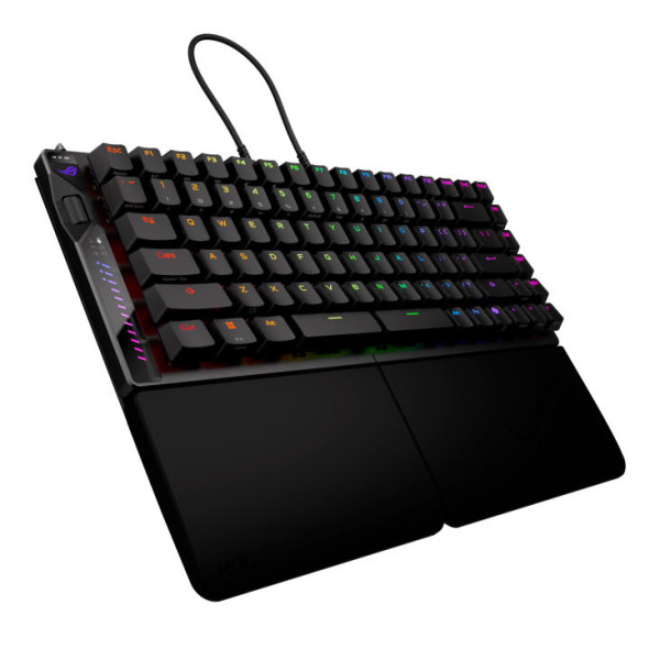 Фото - Клавиатура беспроводная игровая Asus ROG Falcata split 83key Magnetic Switch USB-A/WL/BT EN RGB Black