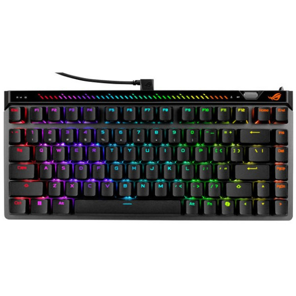 Фото - Клавіатура дротова ігрова Asus ROG Falchion Ace 75 HE, 83key, HFX  V2 Magnetic Switches, USB-A, EN, RGB Black (90MP047H-BKUA20)