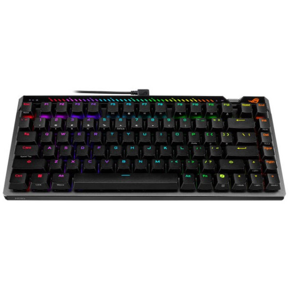 Фото - Клавіатура дротова ігрова Asus ROG Falchion Ace 75 HE, 83key, HFX  V2 Magnetic Switches, USB-A, EN, RGB Black (90MP047H-BKUA20)