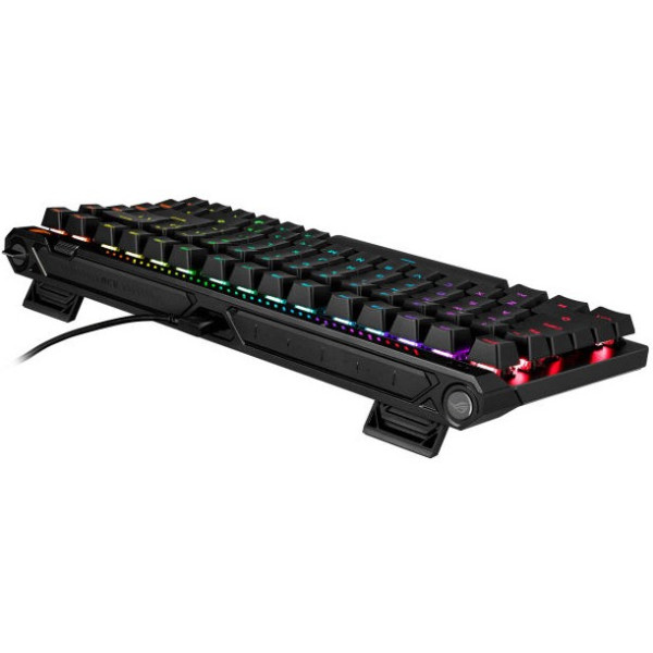 Фото - Клавіатура дротова ігрова Asus ROG Falchion Ace 75 HE, 83key, HFX  V2 Magnetic Switches, USB-A, EN, RGB Black (90MP047H-BKUA20)