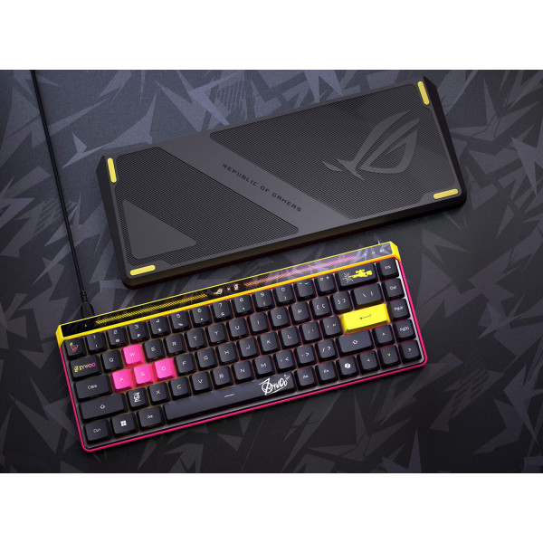 Фото - Клавіатура дротова ігрова Asus ROG Falchion Ace HFX 68key HFX Magnetic Switches USB-A EN RGB, ZywOo Ed. (90MP04KE-BKUA20)