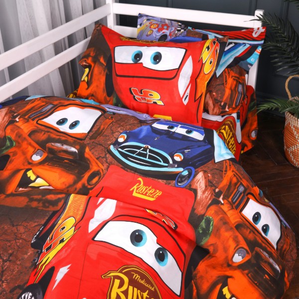 Фото - Комплект постельного белья MirSon 175х210 см 17-0889 Cars Retro Race Ranforce Elite (2200012388853)