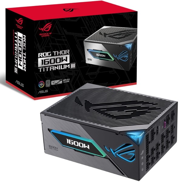 Фото - Блок питания для ПК Asus ROG THOR 1600W 80+ Titanium (ROG-THOR-1600T3-GAMING)