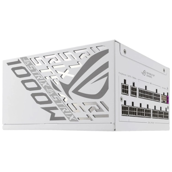 Фото - Блок живлення для ПК Asus ROG STRIX 1000W Platinum White Edition (90YE00W4-B0NA00)