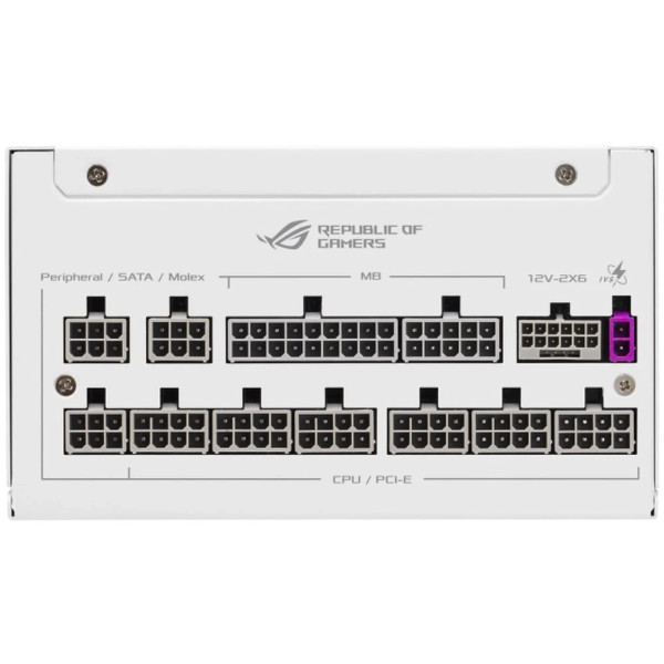 Фото - Блок живлення для ПК Asus ROG STRIX 1000W Platinum White Edition (90YE00W4-B0NA00)