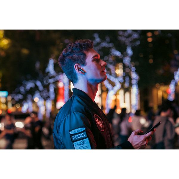 Фото - Навушники вкладиші бездротові TWS Asus ROG Cetra True Wireless SpeedNova Black