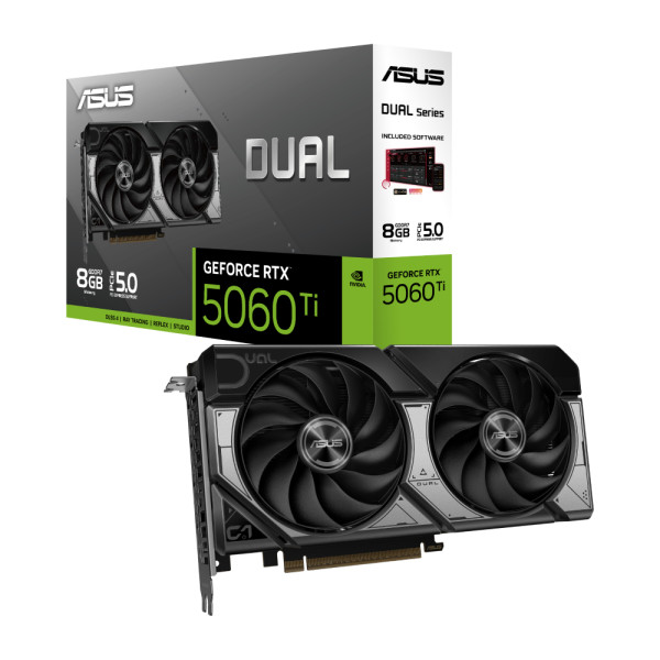 Фото - Видеокарта Asus GeForce RTX 5060 Ti 8GB GDDR7 (DUAL-RTX5060TI-8G)