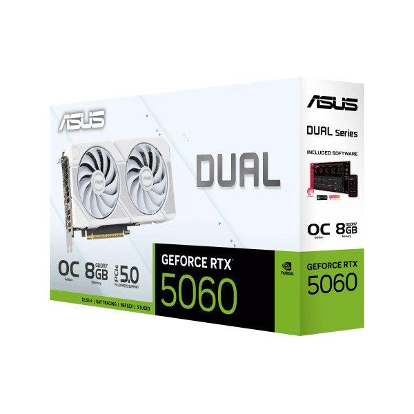 Фото - Відеокарта Asus DUAL-RTX5060-O8G-WHITE