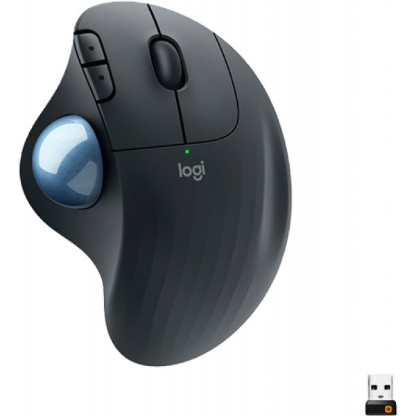 Фото - Мышь беспроводная Logitech Ergo M575 Mouse Graphite (910-006221)