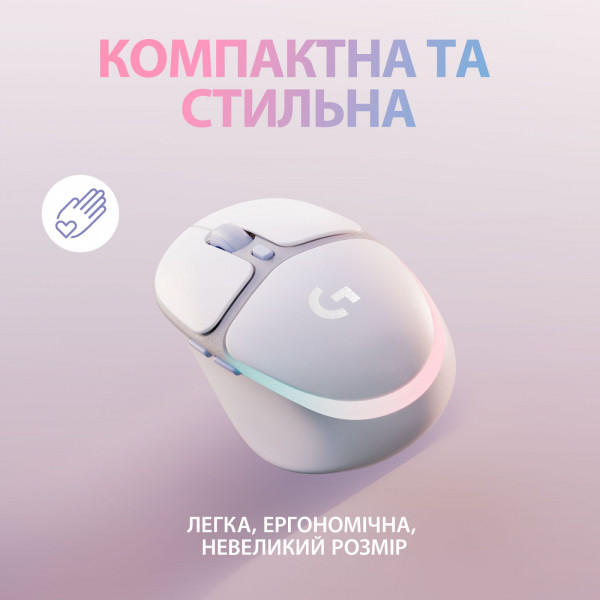 Фото - Миша бездротова ігрова Logitech G705 Gaming Wireless/Bluetooth White (910-006367)