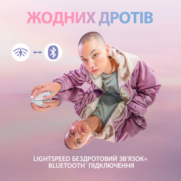 Фото - Миша бездротова ігрова Logitech G705 Gaming Wireless/Bluetooth White (910-006367)