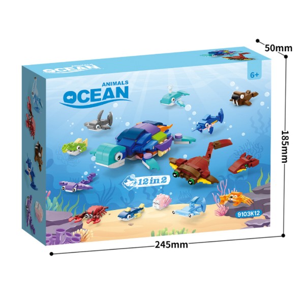 Фото - Пластиковый конструктор Animals Ocean Морские жители 331 деталь (9103K12)