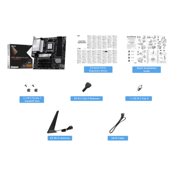 Фото - Материнська плата MSI PRO B850M-P WIFI