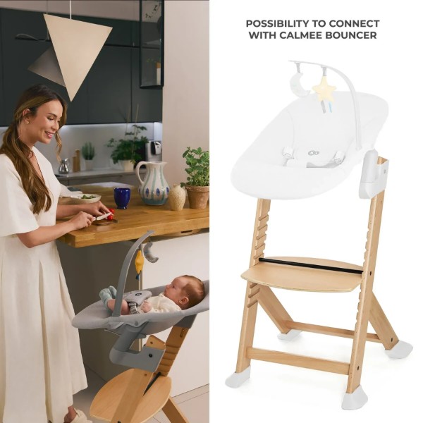 Фото - Стільчик для годування класичний Kinderkraft Enock Nordic Breeze (KHENOC00NOR0000)