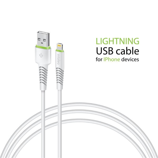 Фото - Кабель Intaleo CBFLEXL1 USB-Lightning 1.2m White (1283126487460)