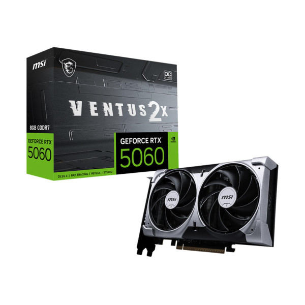 Фото - Відеокарта MSI GeForce RTX 5060 8GB GDDR7 VENTUS 2X OC