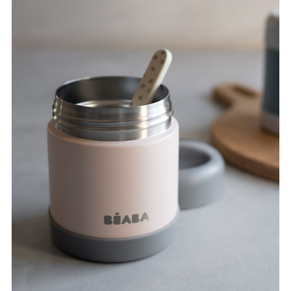 Фото - Термос для продуктов Beaba 300 мл. Pink/Gray (912908)