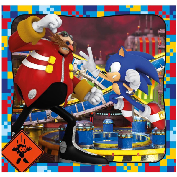 Фото - Пазли (5-7 років) Clementoni Sonic 3 шт. по 48 ел. (25320)