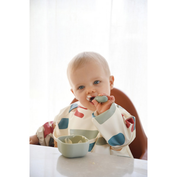 Фото - Набір дитячих столових приборів для малюка Beaba 10+ Olive (913580)