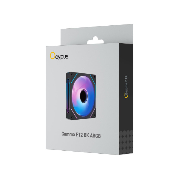 Фото - Корпусний вентилятор OCYPUS 120MM GAMMA F12 BK ARGB (GAMMA-F12-BK1AM00X-GL)