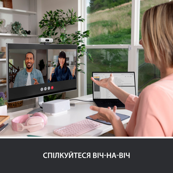 Фото - Веб-камера для комп'ютера Logitech BRIO 500 White (960-001428)