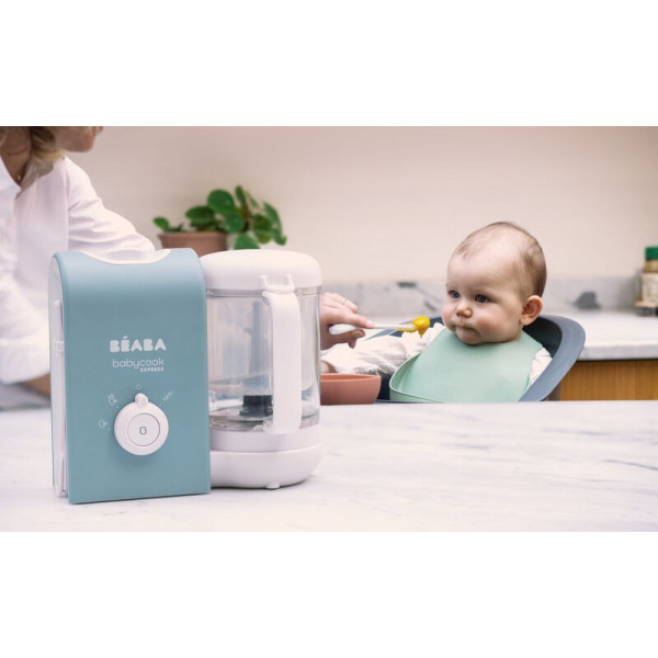 Фото - Блендер-пароварка для дітей Beaba Babycook Express Blue (916303)