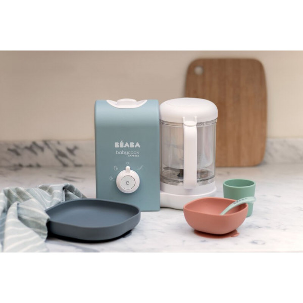 Фото - Блендер-пароварка для дітей Beaba Babycook Express Blue (916303)