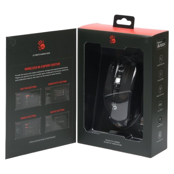 Фото - Мышь беспроводная игровая Bloody R36 Ultra (Stone Black)