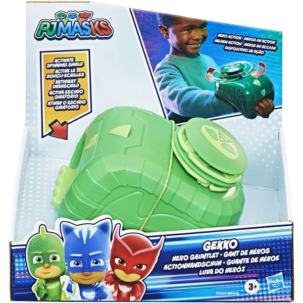 Фото - Коллекционные фигурки набор Hasbro PJ Masks Снаряжение для ролевых игр рукавицы ГЕККО (F2145)