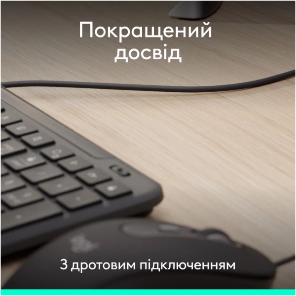 Фото - Клавіатура+миша Logitech Signature Slim MK620 for Business USB-C UA Graphite (920-013349)