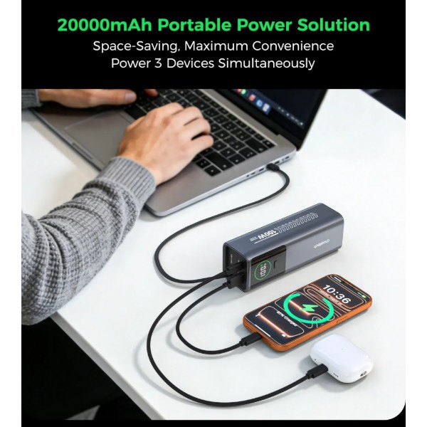 Фото - Батарея мобильная Choetech PD100W 20000mAh (B1012)