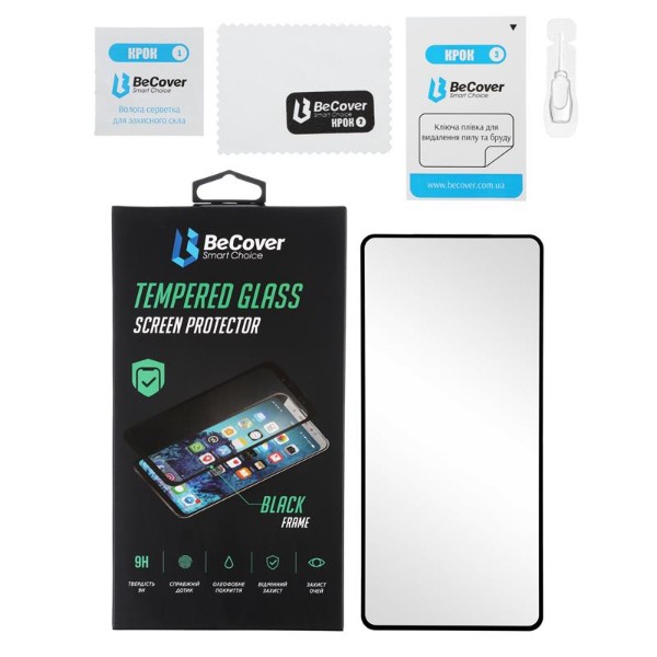 Фото - Защитное стекло для смартфона BeCover Premium for Xiaomi Redmi 9A/9C Black (705460)