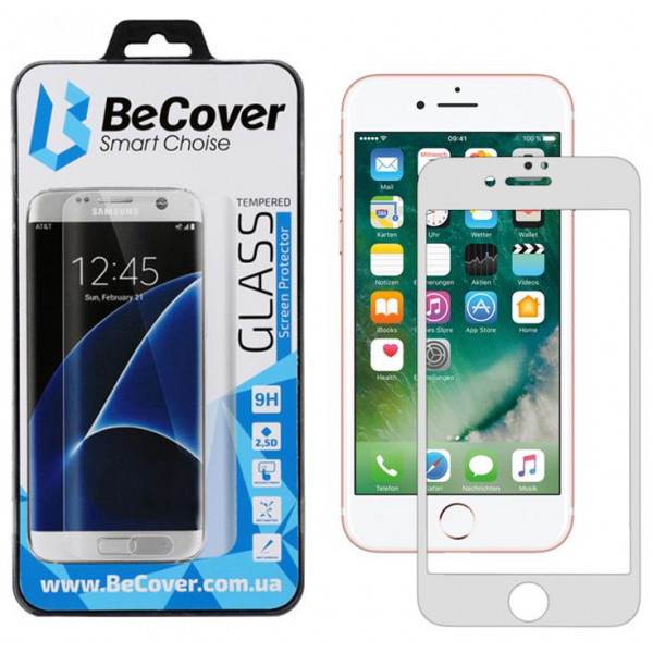 Фото - Захисне скло для смартфону BeCover for Apple iPhone 8 Plus/7 Plus White (701043)