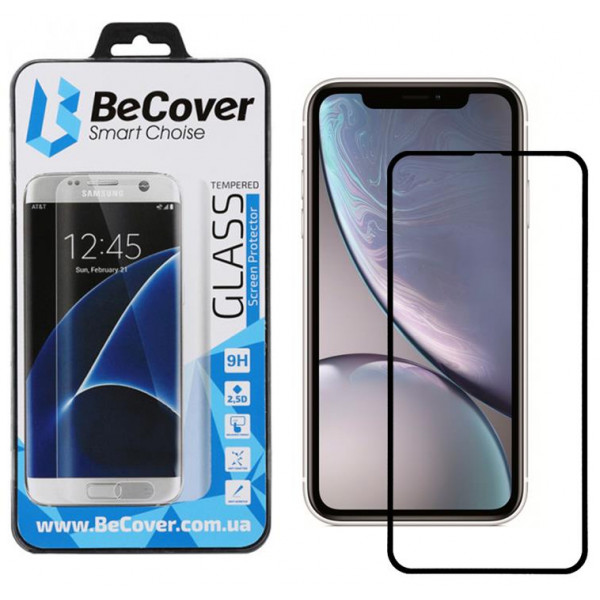 Фото - Защитное стекло для смартфона BeCover for Apple iPhone 11 Black (704103)