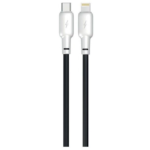 Фото - Кабель Gelius Full Silicon GP-UCN001CL Type-C to Lightning Black/White 1.2m (92316)