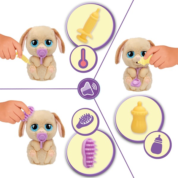 Фото - Интерактивная игрушка Baby Paws серии Just Born — ЩЕНОК (с аксеcс.) (923478IM)