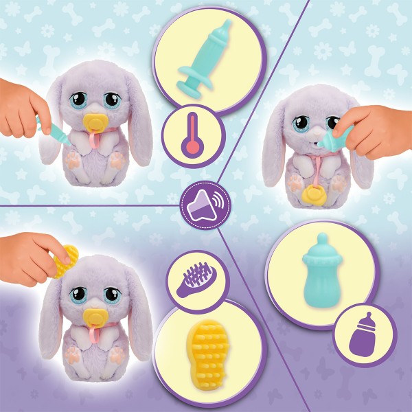 Фото - Интерактивная игрушка Baby Paws серии Just Born — ЗАЙЧИК (с аксеcс.) (923492IM)